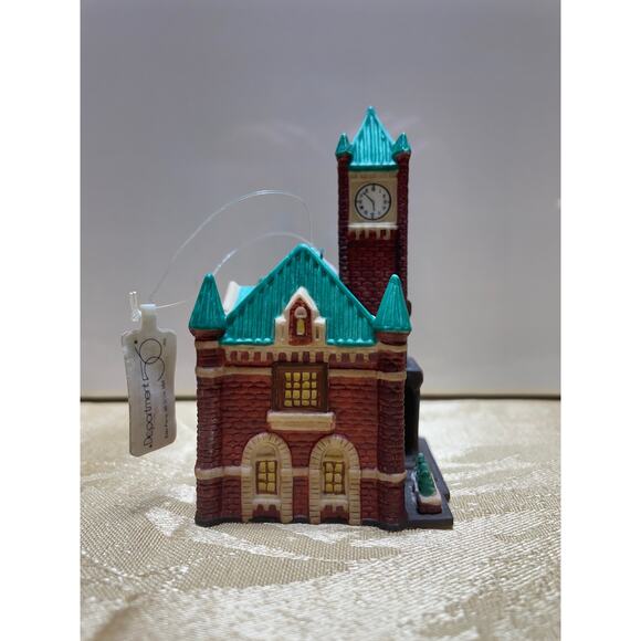 Vtg Department 56 Ornament Christmas in the City Series “City Hall” Retired 1991 - Picture 2 of 11